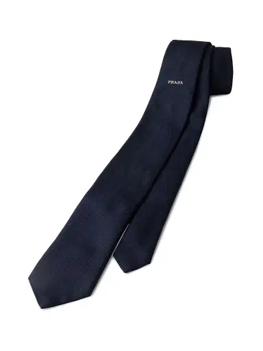 Prada Men's Silk Tie - Blue | Thumbnail 2