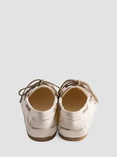 Miu Miu Women's Canvas Deck Loafers - Beige Khaki | Thumbnail 3 Miu Miu Women's Canvas Deck Loafers - Beige Khaki | Thumbnail 3