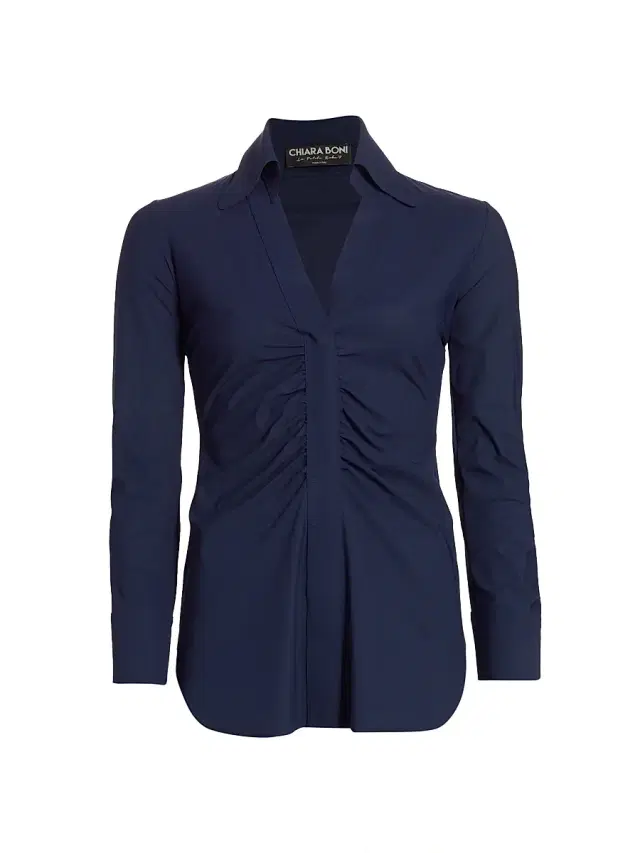 Chiara Boni La Petite Robe Women's Shohreh Ruched Top - Navy