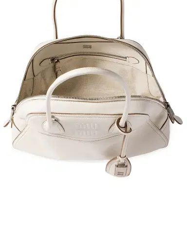Miu Miu Women's Vivant Leather Top Handle Bag | Thumbnail 4 Miu Miu Women's Vivant Leather Top Handle Bag | Thumbnail 4
