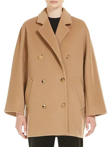 Max Mara Women's Short 101801 Icon Coat - Camel - Size 16 | Thumbnail 2
