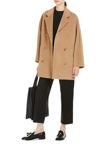 Max Mara Women's Short 101801 Icon Coat - Camel - Size 16 | Thumbnail 4