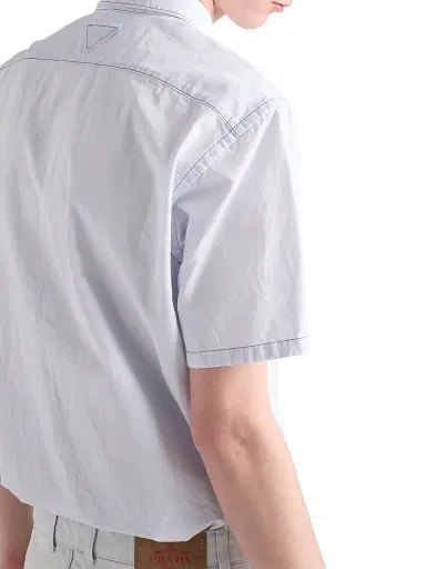 Prada Men's Chambray Shirt - Blue - Size 15.5 | Thumbnail 3 Prada Men's Chambray Shirt - Blue - Size 15.5 | Thumbnail 3
