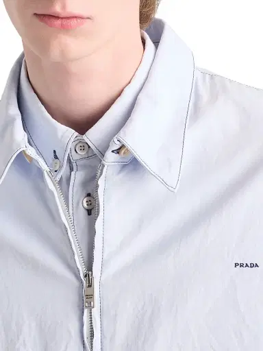 Prada Men's Chambray Shirt - Blue - Size 15.5 | Thumbnail 5 Prada Men's Chambray Shirt - Blue - Size 15.5 | Thumbnail 5