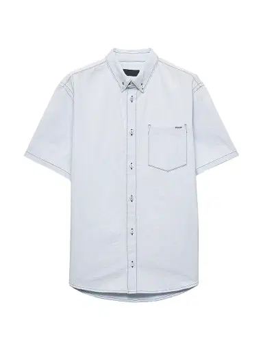 Prada Men's Chambray Shirt - Blue - Size 15.5 | Thumbnail 1 Prada Men's Chambray Shirt - Blue - Size 15.5 | Thumbnail 1