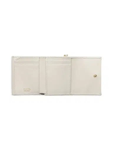 Prada Women's Small Leather Wallet - White | Thumbnail 2