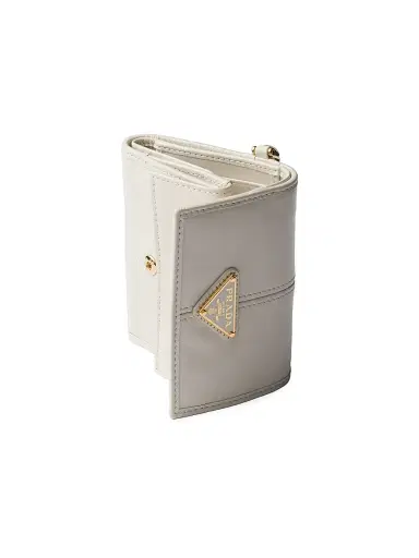 Prada Women's Small Leather Wallet - White | Thumbnail 4