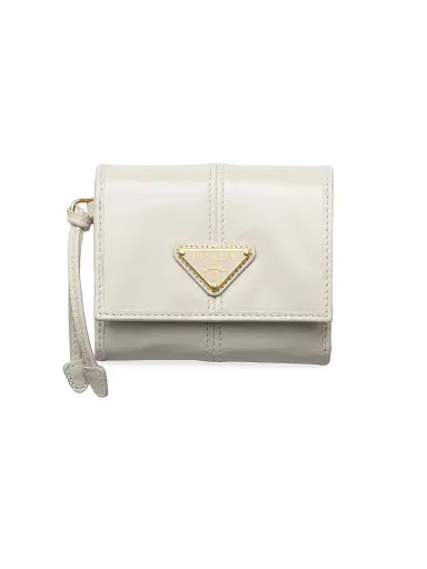 Prada Women's Small Leather Wallet - White | Thumbnail 1