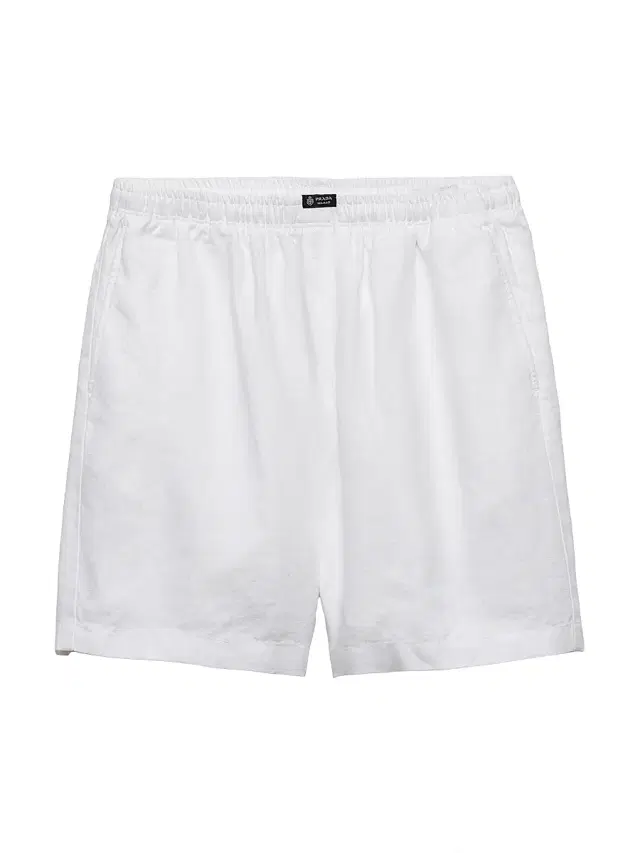 Men's Linen Bermuda Shorts - White