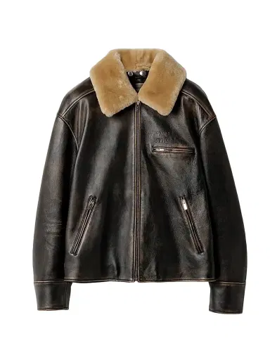 Miu Miu Women's Nappa Leather Jacket - Dark Brown - Size 8 | Thumbnail 1
