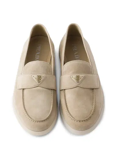 Prada Men's Suede Loafers - Beige Khaki - Size 10.5 | Thumbnail 3 Prada Men's Suede Loafers - Beige Khaki - Size 10.5 | Thumbnail 3