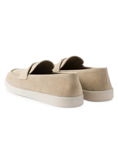 Prada Men's Suede Loafers - Beige Khaki - Size 10.5 | Thumbnail 4 Prada Men's Suede Loafers - Beige Khaki - Size 10.5 | Thumbnail 4