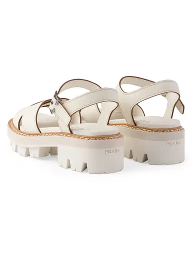 Prada Women's Leather Sandals | Thumbnail 3 Prada Women's Leather Sandals | Thumbnail 3