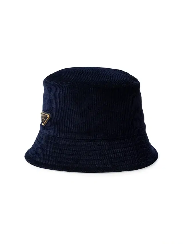 Prada Women's Corduroy Bucket Hat - Blue