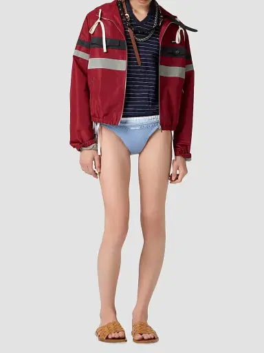 Miu Miu Women's Cotton Sweater - Blue - Size 2 | Thumbnail 2 Miu Miu Women's Cotton Sweater - Blue - Size 2 | Thumbnail 2
