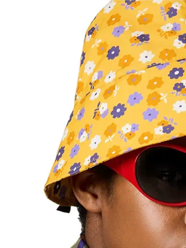 Miu Miu Women's Poplin Bucket Hat - Yellow - Size Medium | Thumbnail 3