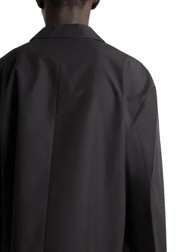 Prada Men's Single-Breasted Technical Cotton Jacket - Black - Size 44 | Thumbnail 5 Prada Men's Single-Breasted Technical Cotton Jacket - Black - Size 44 | Thumbnail 5