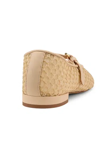 Ulla Johnson Women's Isobel Mesh Ballet Flats - Beige | Thumbnail 3