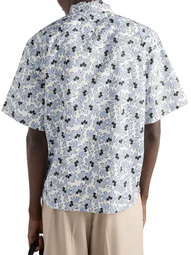 Prada Men's Printed Cotton Blend Bowling Shirt | Thumbnail 3