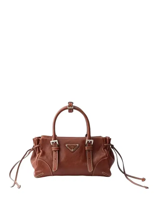 Women's Bonnie  Leather Top Handle Bag - Brown