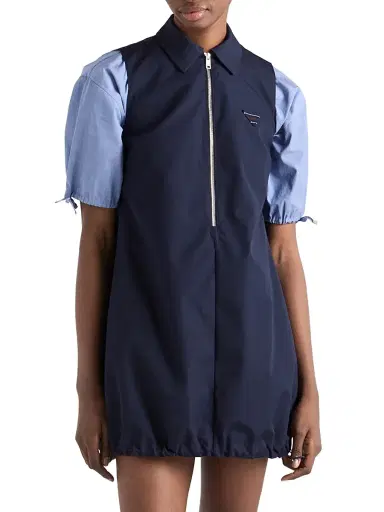 Prada Women's Poplin Mini-Dress | Thumbnail 2 Prada Women's Poplin Mini-Dress | Thumbnail 2