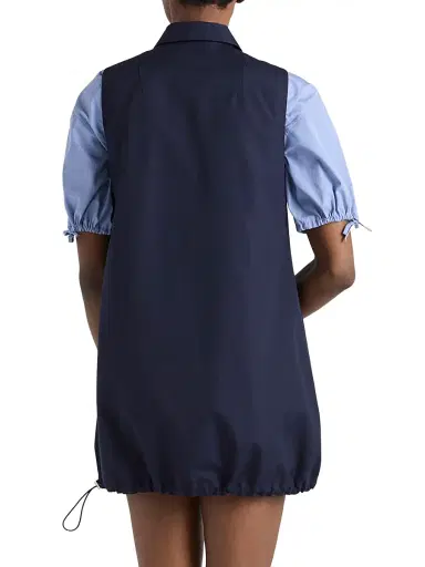 Prada Women's Poplin Mini-Dress | Thumbnail 4 Prada Women's Poplin Mini-Dress | Thumbnail 4