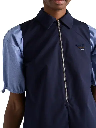 Prada Women's Poplin Mini-Dress | Thumbnail 6 Prada Women's Poplin Mini-Dress | Thumbnail 6