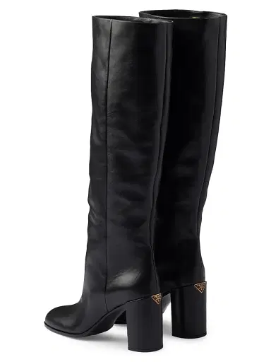 Prada Women's Leather Boots - Black - Size 10.5 | Thumbnail 2 Prada Women's Leather Boots - Black - Size 10.5 | Thumbnail 2