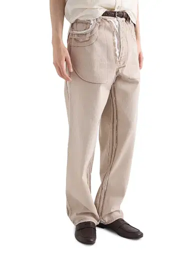 Prada Men's Bull Denim Five-Pocket Jeans - Brown - Size 34 | Thumbnail 3 Prada Men's Bull Denim Five-Pocket Jeans - Brown - Size 34 | Thumbnail 3