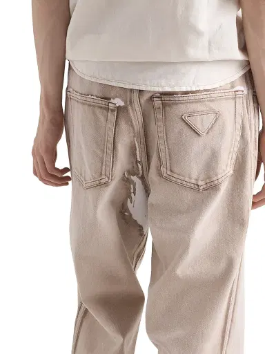 Prada Men's Bull Denim Five-Pocket Jeans - Brown - Size 34 | Thumbnail 5 Prada Men's Bull Denim Five-Pocket Jeans - Brown - Size 34 | Thumbnail 5