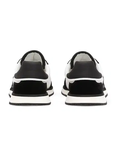 Dolce & Gabbana Men's Aria DG Logo Low-Top Sneakers - White Black - Size 12 | Thumbnail 3