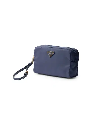 Prada Women's Re-Nylon Pouch - Dark Navy | Thumbnail 2 Prada Women's Re-Nylon Pouch - Dark Navy | Thumbnail 2