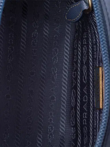Prada Women's Re-Nylon Pouch - Dark Navy | Thumbnail 5 Prada Women's Re-Nylon Pouch - Dark Navy | Thumbnail 5