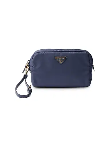 Prada Women's Re-Nylon Pouch - Dark Navy | Thumbnail 1 Prada Women's Re-Nylon Pouch - Dark Navy | Thumbnail 1
