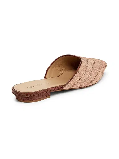 Ulla Johnson Women's Aunika Raffia Mules - Rust Copper | Thumbnail 3