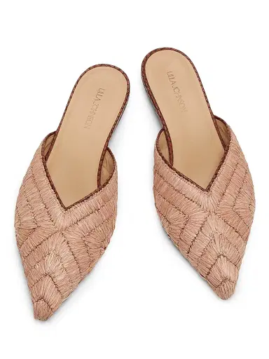 Ulla Johnson Women's Aunika Raffia Mules - Rust Copper | Thumbnail 4