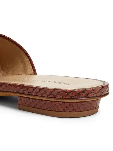 Ulla Johnson Women's Aunika Raffia Mules - Rust Copper | Thumbnail 5