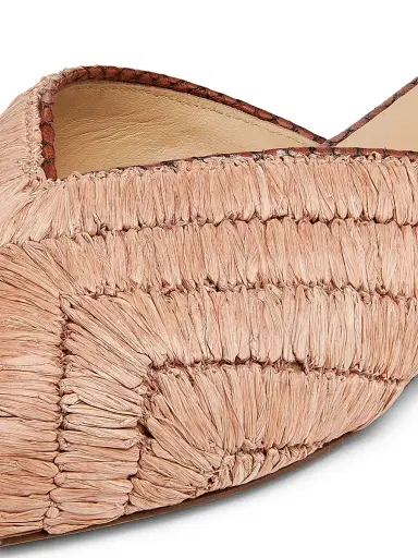 Ulla Johnson Women's Aunika Raffia Mules - Rust Copper | Thumbnail 6