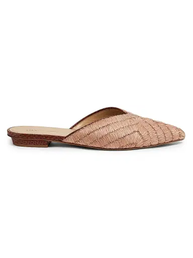 Ulla Johnson Women's Aunika Raffia Mules - Rust Copper | Thumbnail 1