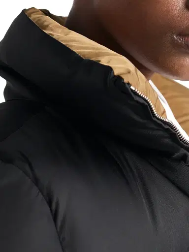 Prada Women's Cropped Nylon Down Jacket - Black - Size 8 | Thumbnail 4