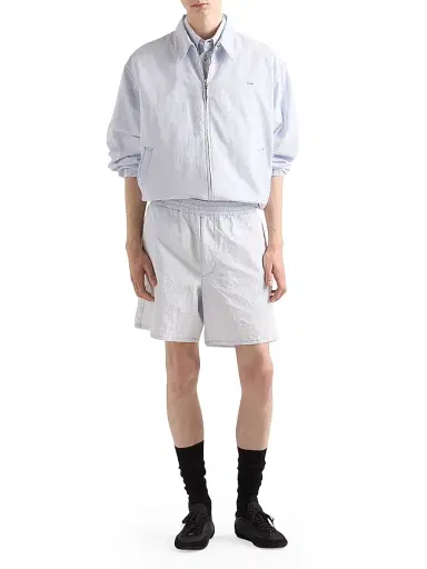 Prada Men's Chambray Bermudas - Blue - Size Medium | Thumbnail 5