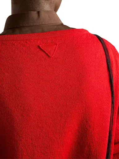 Prada Women's Cashmere V-Neck Sweater - Red - Size 8 | Thumbnail 5 Prada Women's Cashmere V-Neck Sweater - Red - Size 8 | Thumbnail 5