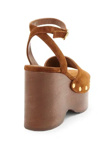 Gianvito Rossi Women's 95MM Suede Platform Sandals - Texas | Thumbnail 3