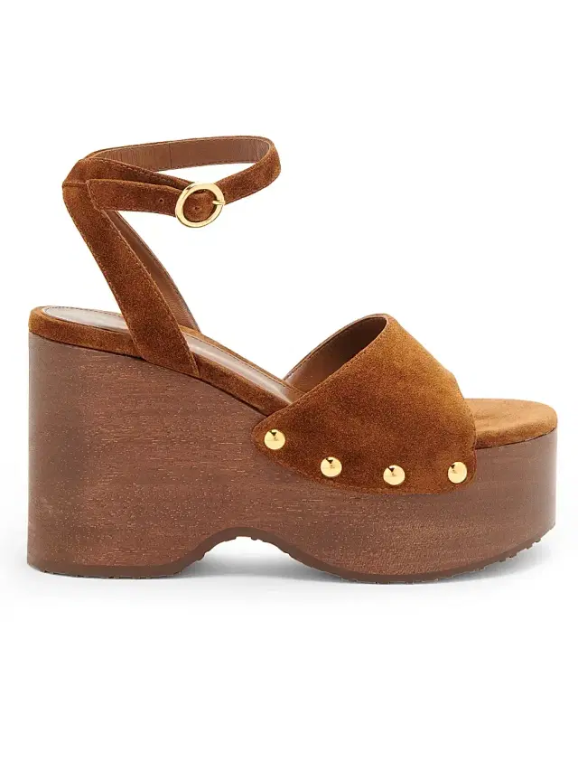 Gianvito Rossi Women's 95MM Suede Platform Sandals - Texas