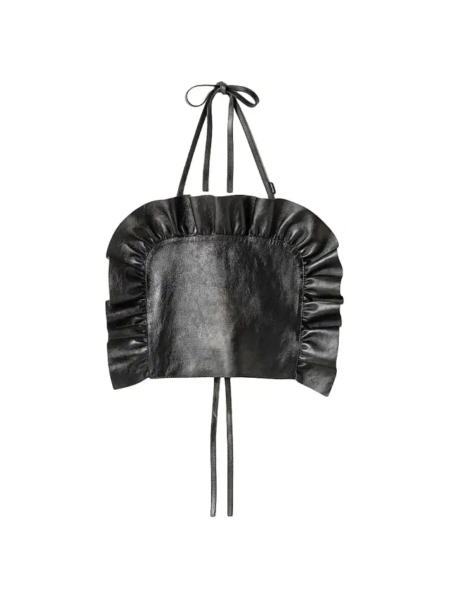 Women's Leather Top - Black