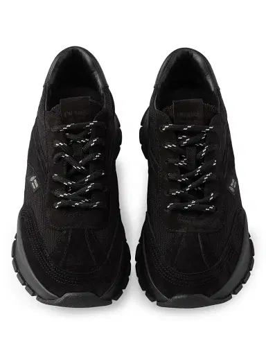 Prada Women's Mesh Fabric and Suede Sneakers - Black - Size 11 | Thumbnail 2