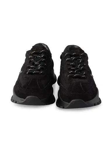 Prada Women's Mesh Fabric and Suede Sneakers - Black - Size 11 | Thumbnail 4