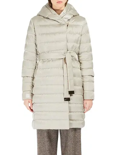 Max Mara Women's Reversible Down Jacket in Water Repellent Satin | Thumbnail 2 Max Mara Women's Reversible Down Jacket in Water Repellent Satin | Thumbnail 2