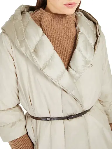 Max Mara Women's Reversible Down Jacket in Water Repellent Satin | Thumbnail 6 Max Mara Women's Reversible Down Jacket in Water Repellent Satin | Thumbnail 6