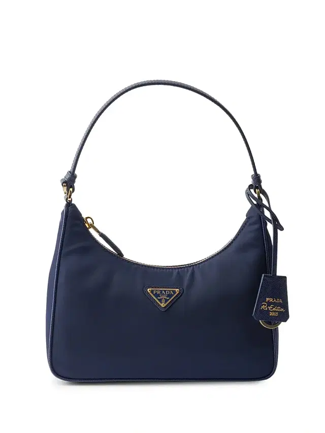 Women's Re-Edition 2005 Re-Nylon and Saffiano Mini Shoulder Bag - Dark Navy